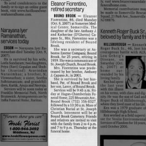 Obituary for Eleanor Fiorentino